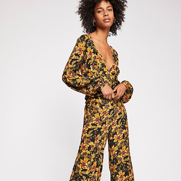 Free People Pants - Free people floral set size 0 nwot